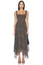 view 6 of 6 Velora Midi Skirt in Moss Brown Plaid