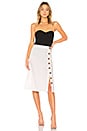 view 4 of 4 Button Up Midi Skirt in White