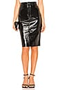 view 1 of 4 Patent Pencil Skirt in Black