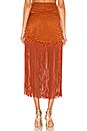 view 3 of 4 Oriana Skirt in Rust