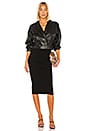 view 4 of 4 FALDA ELMIRA in Black