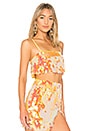 view 2 of 5 Square Tank With Back Slit in Gold Champagne