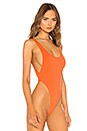 view 3 of 5 High Hip Bodysuit in Orange