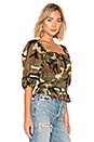 view 2 of 4 Shirred Top in Camo