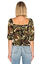 view 3 of 4 Shirred Top in Camo