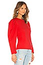 view 2 of 4 Crew Neck Top in Red