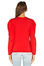 view 3 of 4 Crew Neck Top in Red