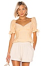 view 1 of 4 Apollonia Top in Ivory and Yellow