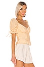 view 2 of 4 Apollonia Top in Ivory and Yellow