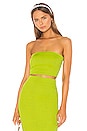 view 1 of 6 TOP SIN TIRANTES MIMI in Lime Green