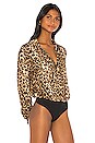 view 3 of 5 BODY MANGA LARGA GABRIELLA in Leopard
