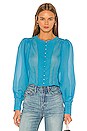 view 2 of 6 Salma Top in Cerulean Blue