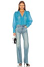 view 5 of 6 Salma Top in Cerulean Blue