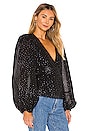 view 2 of 5 Francis Top in Black & Silver
