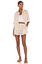 view 4 of 4 CHEMISE OVERSIZED in Ivory & Brown Stripe