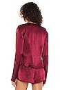 view 3 of 4 Guilia Top in Burgundy Red