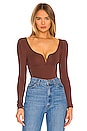 view 1 of 5 Sweetheart Bodysuit in brown