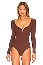 view 2 of 5 Sweetheart Bodysuit in brown