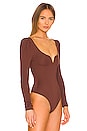 view 3 of 5 Sweetheart Bodysuit in brown