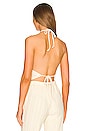 view 3 of 4 Valo Crochet Halter Top in Ivory & White