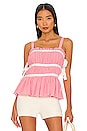 view 1 of 4 Paola Top in Pink & White Gingham