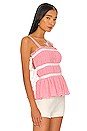 view 2 of 4 Paola Top in Pink & White Gingham