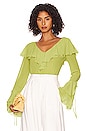 view 1 of 4 BLUSA ELAINE in Key Lime