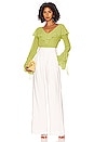 view 4 of 4 BLUSA ELAINE in Key Lime