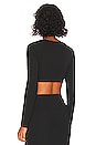 view 3 of 4 Naomi Cropped Top in Black