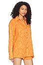 view 3 of 5 Robin Relaxed Button Down Shirt in Tangerine Dream