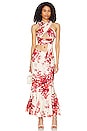 view 4 of 4 Top 532 in Red & Cream Floral