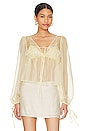 view 1 of 4 Lilia Blouson Top in Butter Yellow