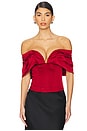 view 1 of 5 Ilaria Corset Top in Red