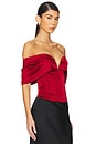 view 3 of 5 Ilaria Corset Top in Red