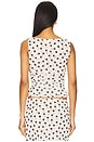 view 3 of 4 Carla Top in Cream And Black Dot