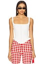 view 1 of 4 Suzy Knit Corset Top in White