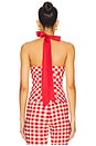 view 3 of 5 Lizzie Top in Red Gingham Print