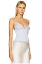 view 2 of 4 Odette Corset Top in Dusty Blue