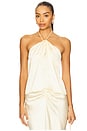view 1 of 4 Elinor Halter Top in Butter Yellow