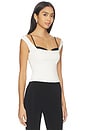view 2 of 4 Kenley Top in Ivory And Black