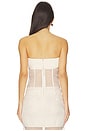 view 3 of 4 Cara Strapless Corset in Champagne