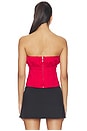 view 3 of 4 Audrey Corset Top in Dark Red