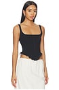 view 2 of 4 Suzy Knit Corset Top in Black