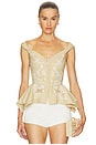 view 1 of 6 Isadora Top in Pale Khaki