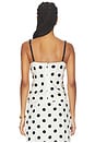 view 3 of 4 Aveline Top in Ivory And Black Polka Dot