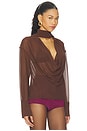 view 2 of 4 Samira Blouse in Dark Brown