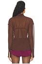 view 4 of 4 Samira Blouse in Dark Brown