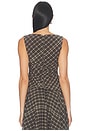 view 4 of 5 Velora Top in Moss Brown Plaid