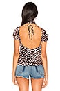 view 4 of 5 Top 144 in Peach Leopard