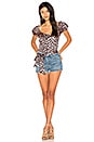 view 5 of 5 Top 144 in Peach Leopard